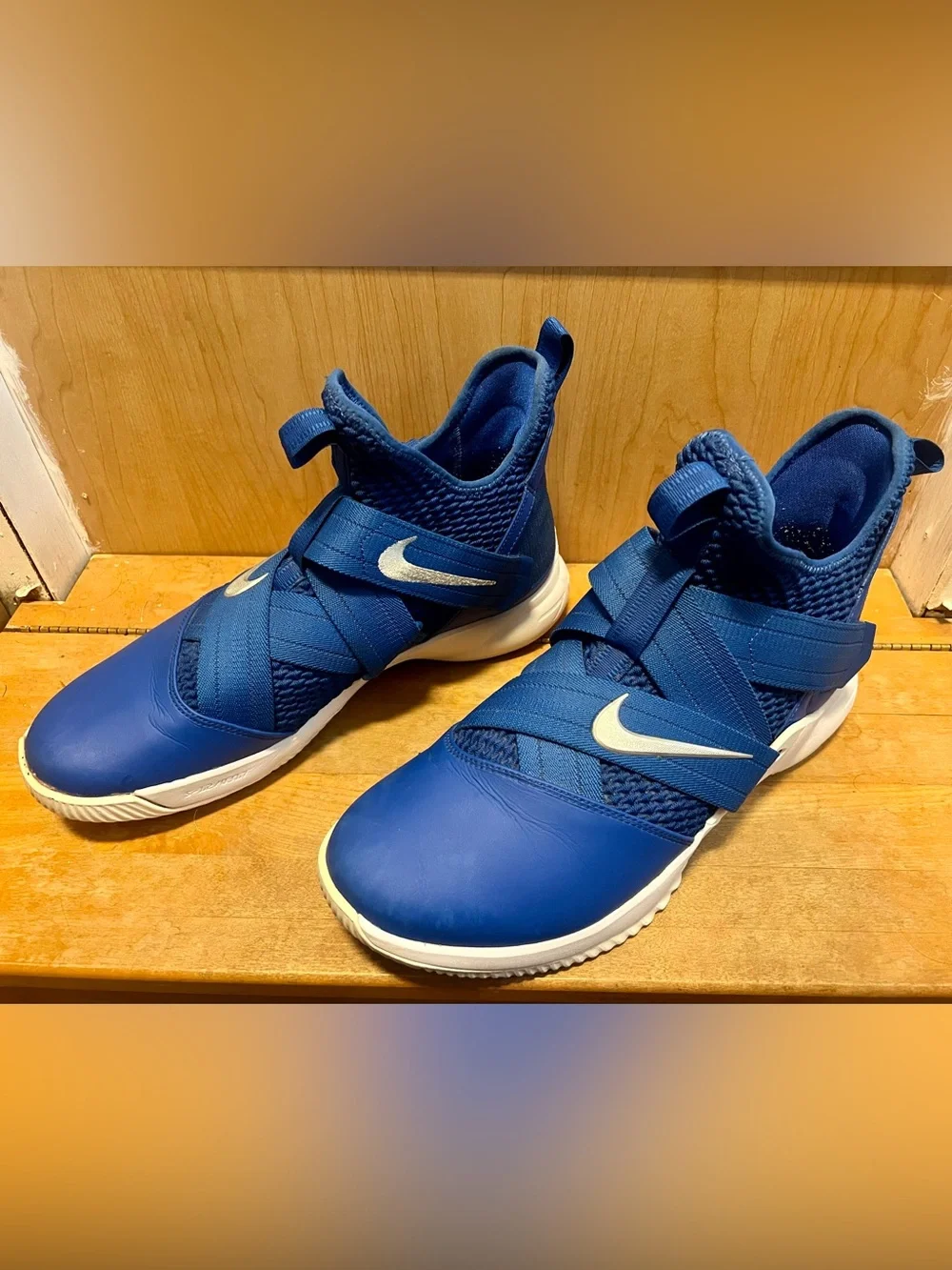 Nike Lebron Soldier 12 Game Royal Blue Mens Basketball Shoes AT3872-404 Sz 13